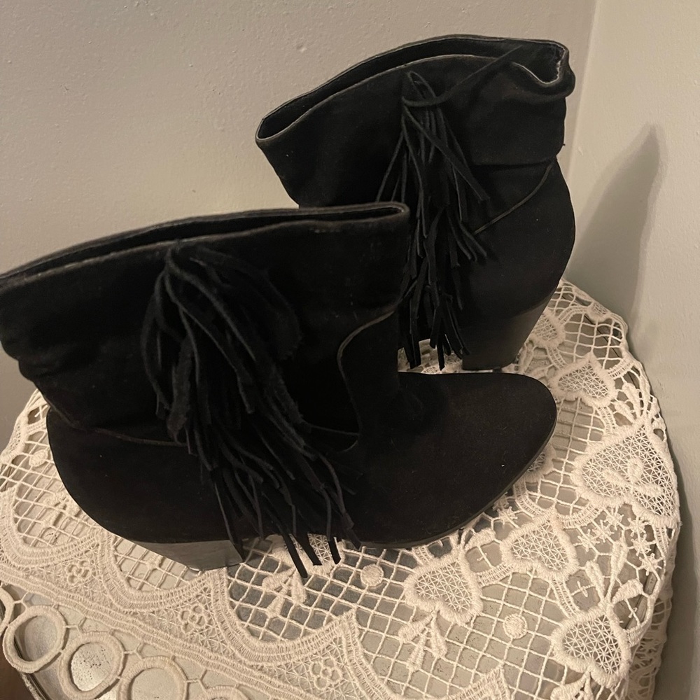 Rampage Fringe Black Boot